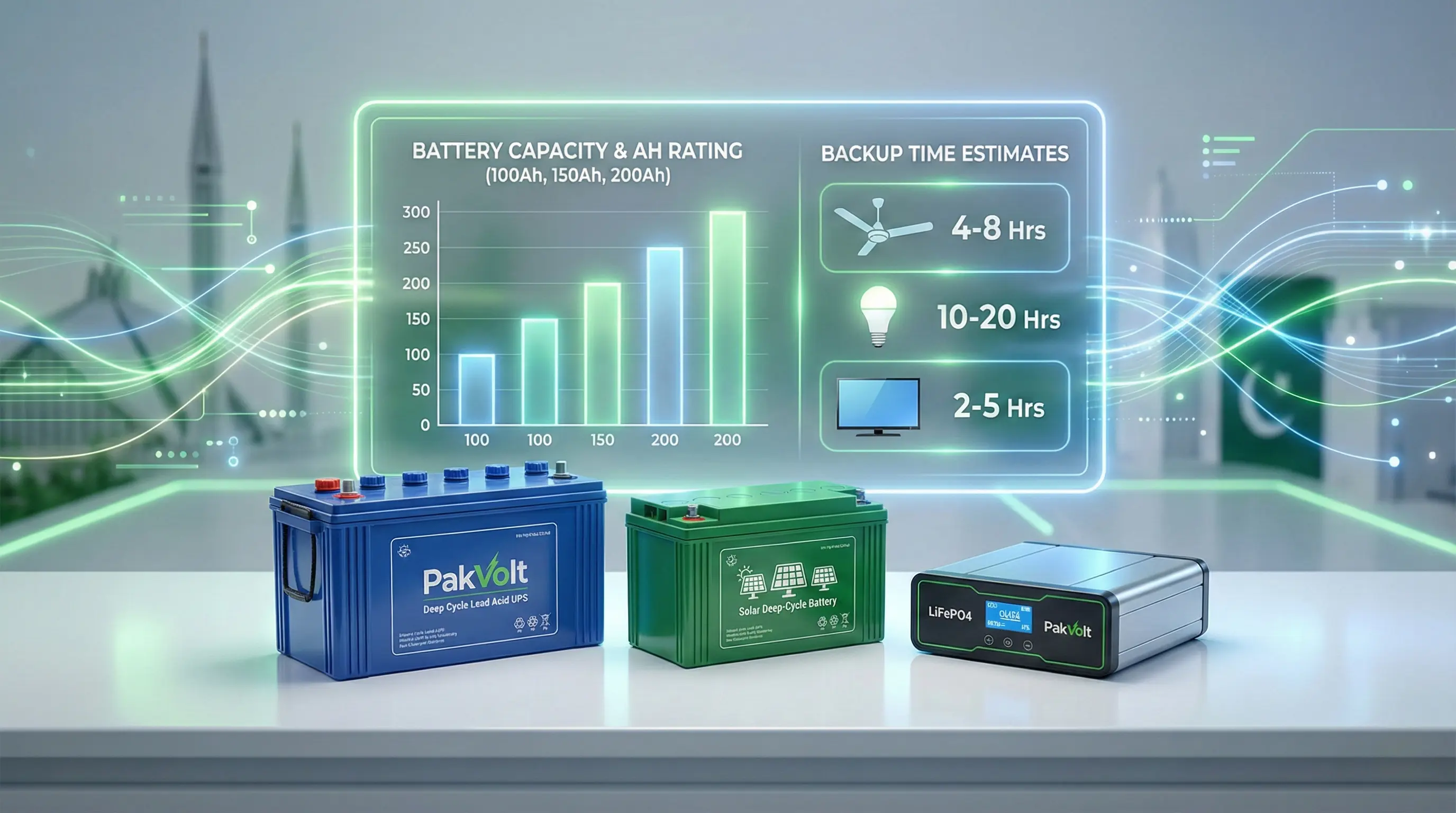 Understanding Battery Capacity, AH Rating & Backup Time | PakVolt